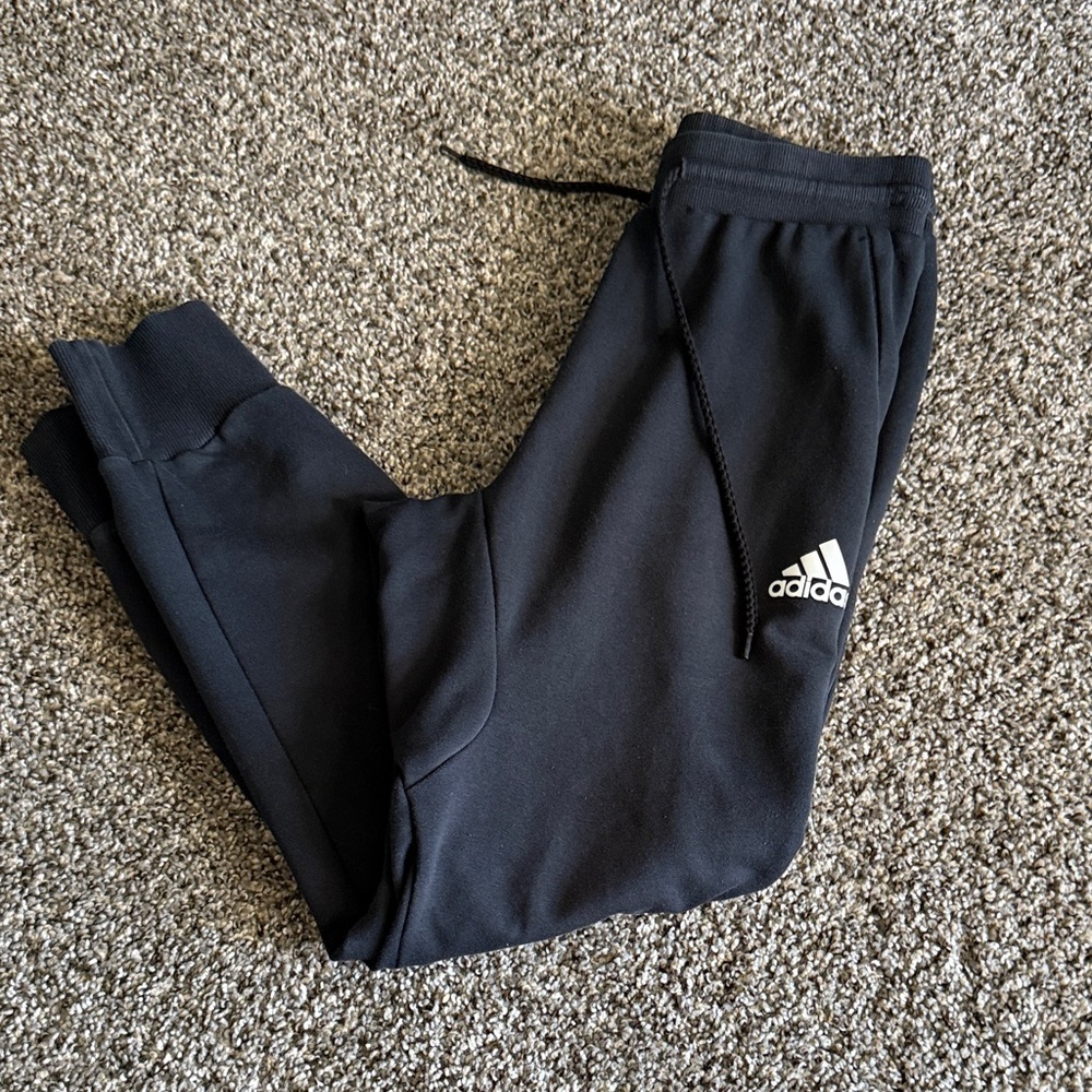 Adidas Kids Navy Joggers with Logo